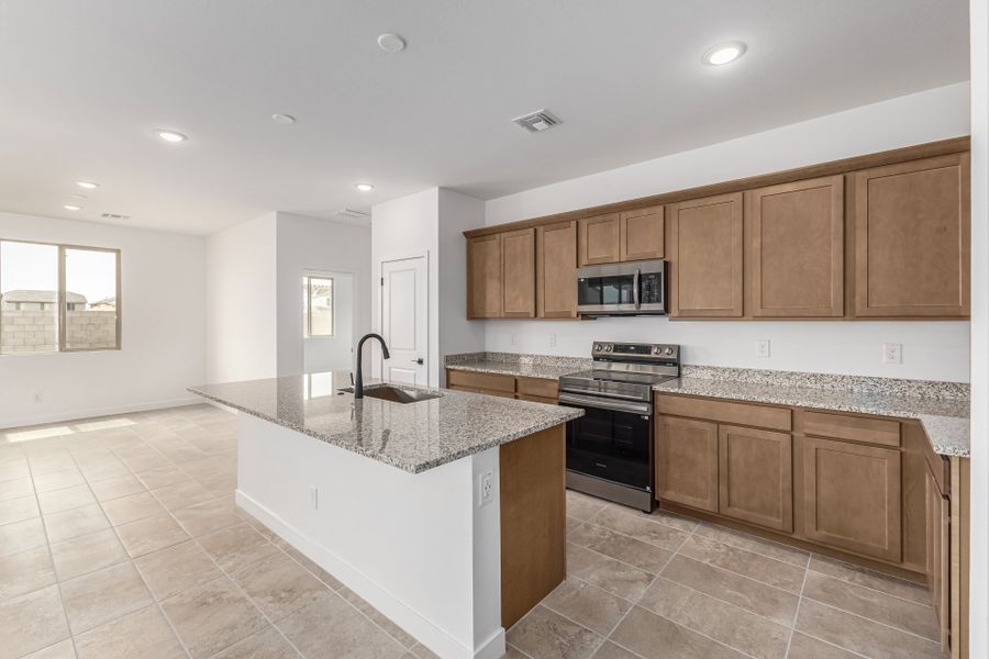 Furnished interior view inside a new home in Bentridge, Buckeye (Image 2). Furnished interior view inside a new home in Bentridge, Buckeye (Image 2).