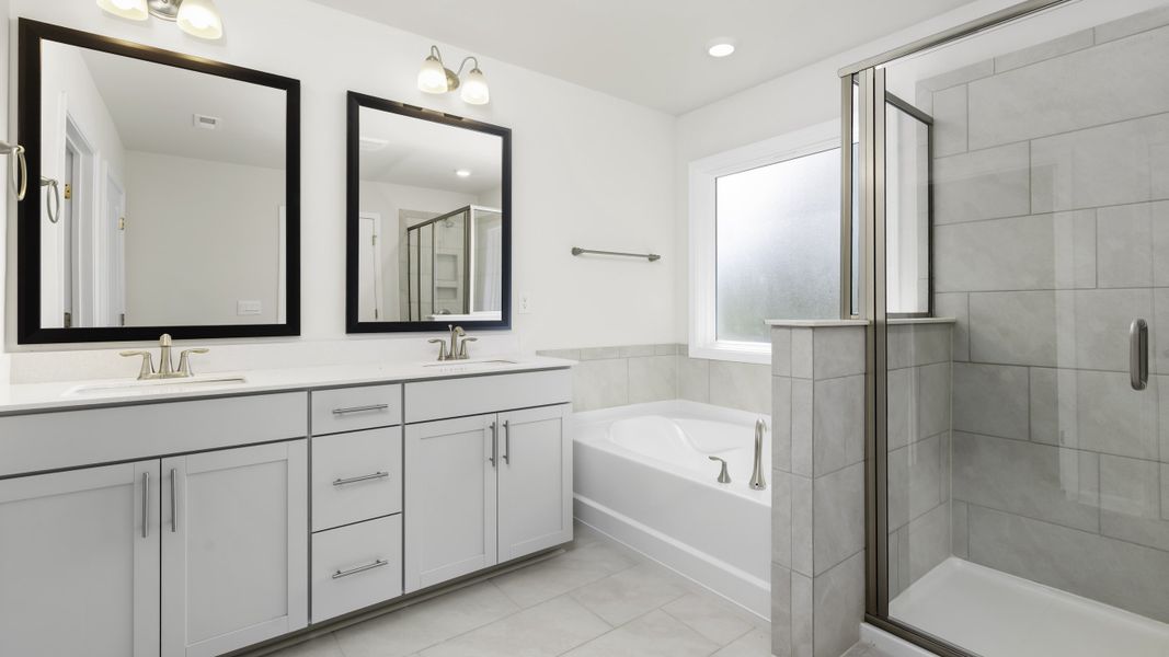 Furnished interior view inside a new home in Lybrook Village, Advance (Image 5).