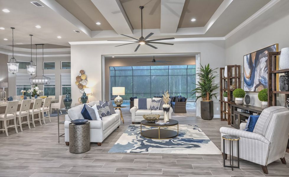 Furnished interior view inside a new home in The Reserve at Plantation Bay, Bunnell (Image 40).