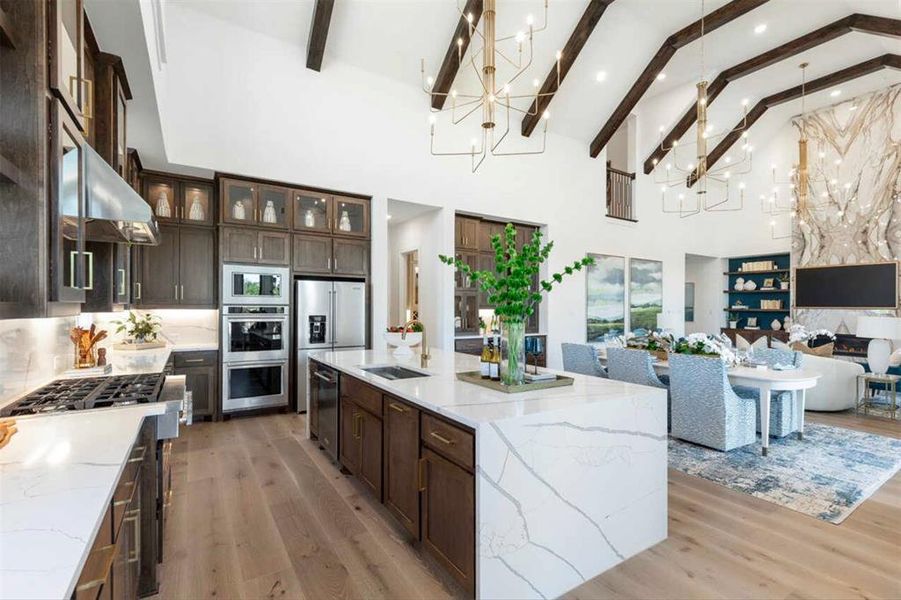 Furnished interior view inside a new home in Estates at Bristol Valley, Heath (Image 14).