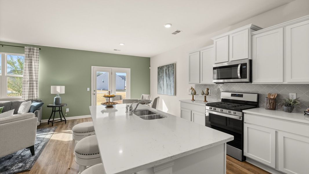 Representative furnished interior of a home built from the Hayden by D.R. Horton in Poplar Preserve, Newnan (Image 7).