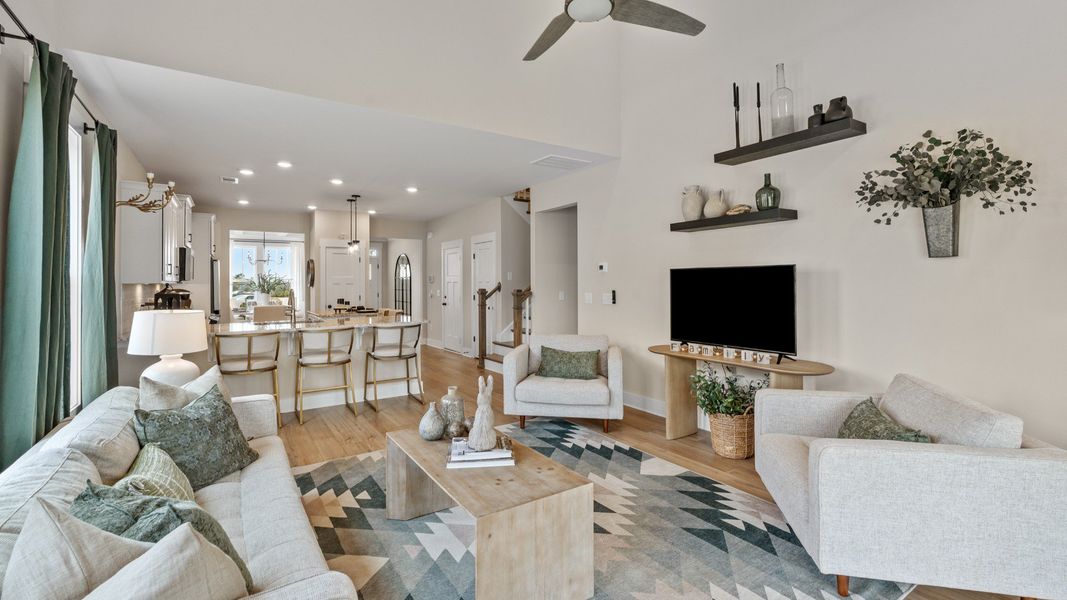 Representative furnished interior of a home built from the Finley by DRB Homes in The Reserve at Livingston Park, Easley (Image 17). Representative furnished interior of a home built from the Finley by DRB Homes in The Reserve at Livingston Park, Easley (Image 17).