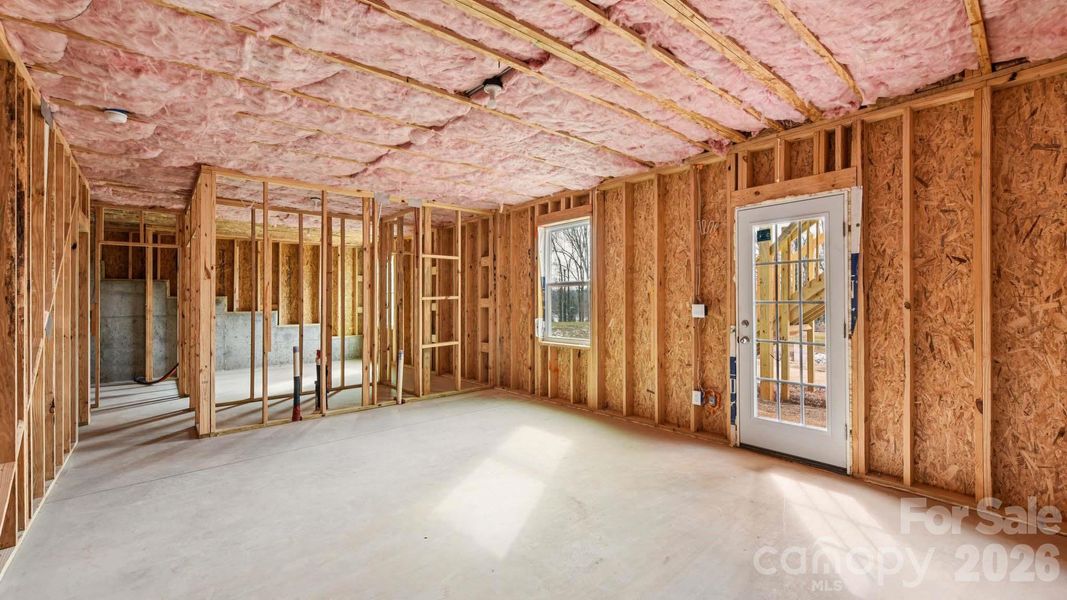 In-progress construction of a new home in Sonoma Hills, Charlotte, NC (Image 33).