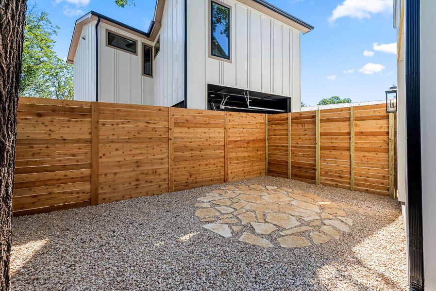 Exterior details and patio area of a home in , Austin (Image 25).