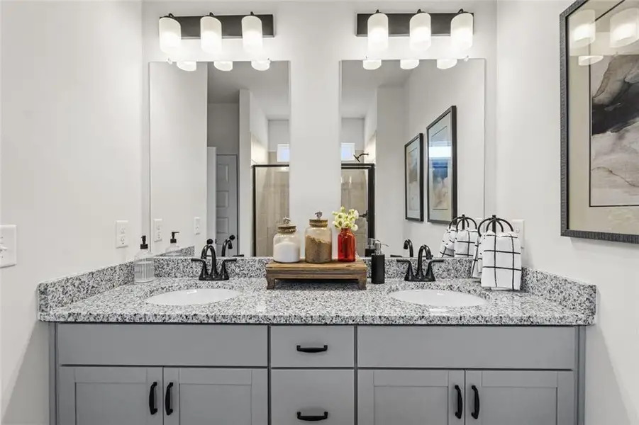 Furnished interior view inside a new home in Trinity Station, Auburn (Image 7).