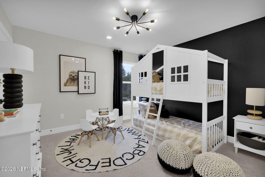 Furnished interior view inside a new home in Westerly Park at Wildlight, Yulee (Image 9).
