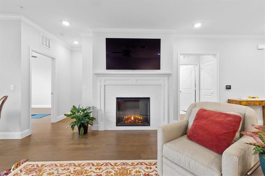 Furnished interior view inside a new home in Gatherings® at Twin Creeks, Allen (Image 29).