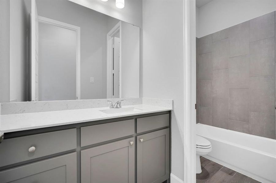 Furnished interior view inside a new home in Bridgewater, Midlothian (Image 9).