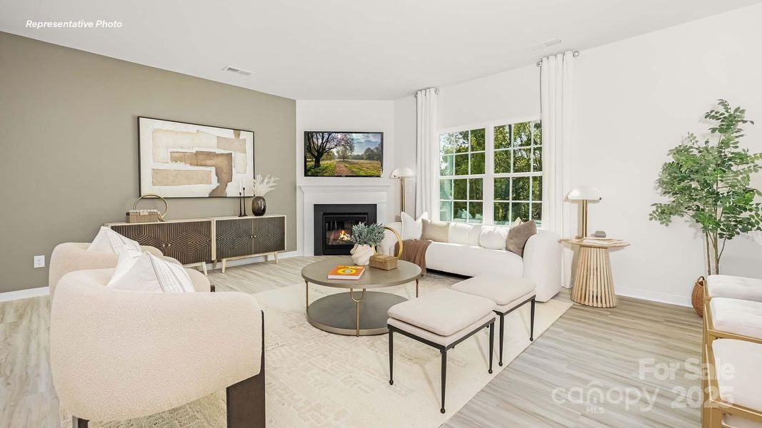 Furnished interior view inside a new home in Cardinal Creek, Charlotte (Image 22). Furnished interior view inside a new home in Cardinal Creek, Charlotte (Image 22).