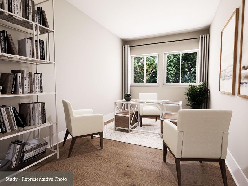 Furnished interior view inside a new home in The Woodlands Hills - Premier Collection, Willis (Image 3).