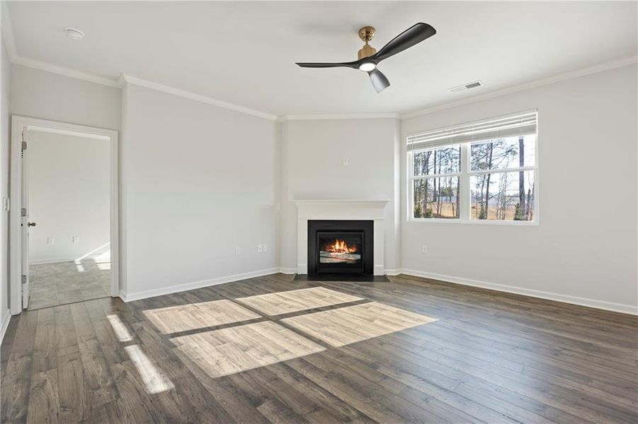 Spacious, unfurnished interior of a new home in , Braselton (Image 22). Spacious, unfurnished interior of a new home in , Braselton (Image 22).