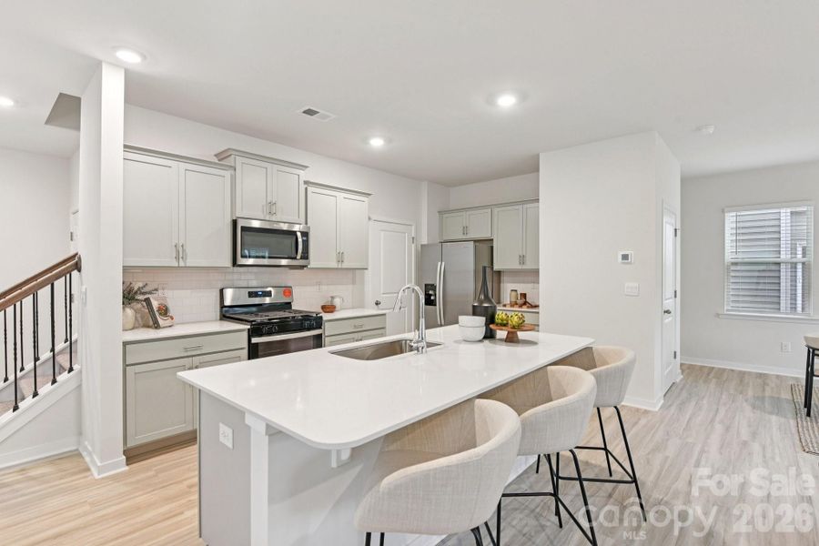 Furnished interior view inside a new home in The Hamptons at Hickory, Hickory (Image 11).