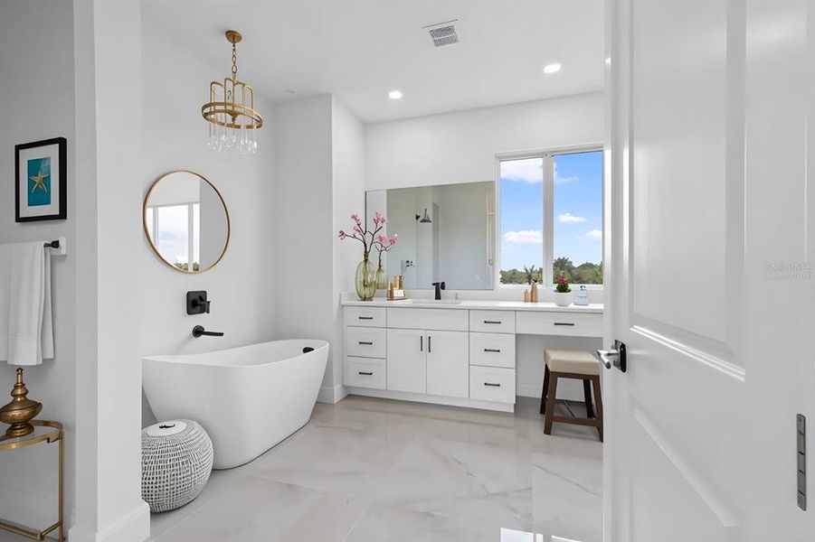 Furnished interior view inside a new home in , Port Charlotte (Image 8). Furnished interior view inside a new home in , Port Charlotte (Image 8).