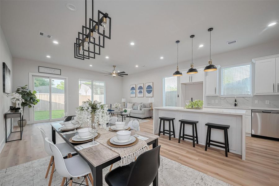 Furnished interior view inside a new home in , Houston (Image 10). Furnished interior view inside a new home in , Houston (Image 10).