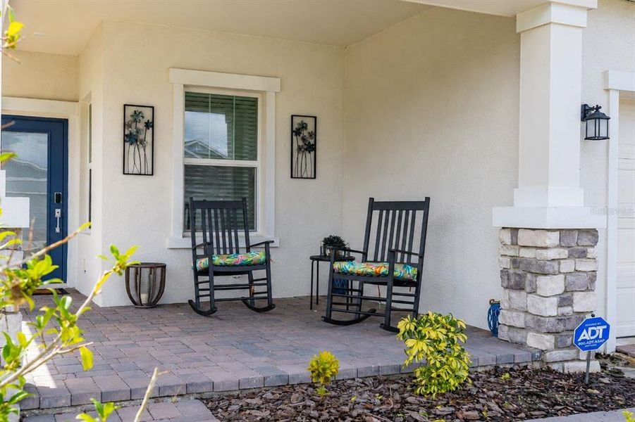 Exterior details and patio area of a home in Lennar at Esplanade, Kissimmee (Image 22). Exterior details and patio area of a home in Lennar at Esplanade, Kissimmee (Image 22).