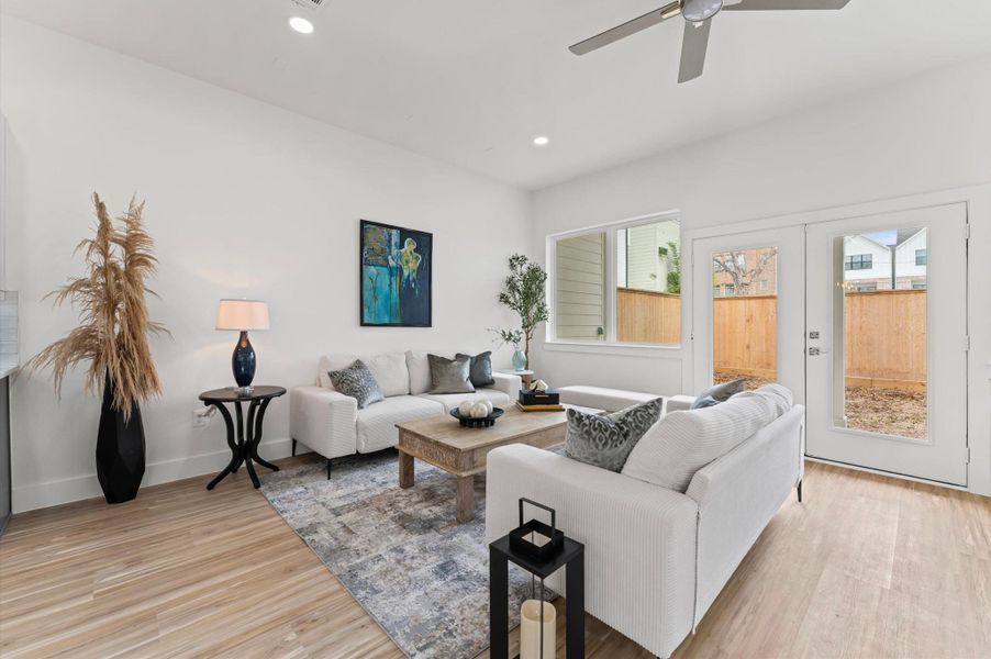 Furnished interior view inside a new home in , Houston (Image 16). Furnished interior view inside a new home in , Houston (Image 16).