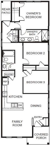 2D floor plan layout of this home in Trace, San Marcos, TX (Image 2). 2D floor plan layout of this home in Trace, San Marcos, TX (Image 2).