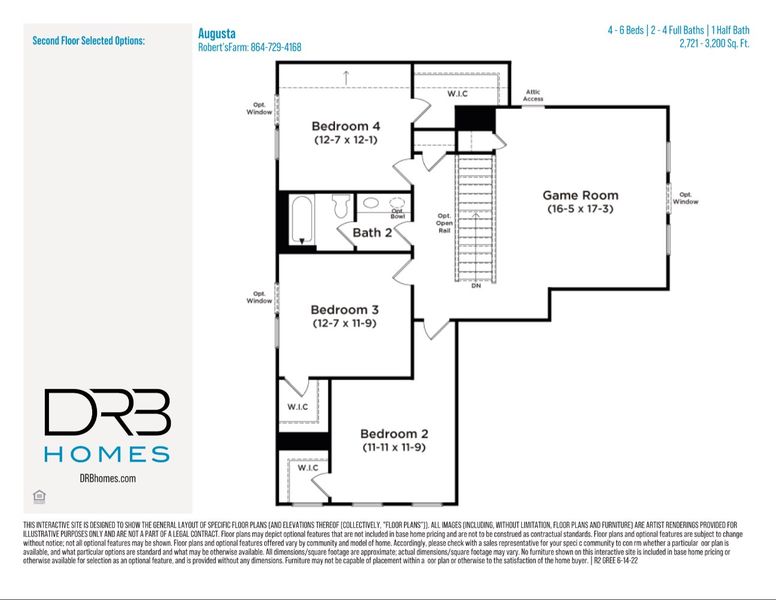 2D floor plan layout for the Augusta by DRB Homes in Robert's Farm, Greenville, SC (Image 4). 2D floor plan layout for the Augusta by DRB Homes in Robert's Farm, Greenville, SC (Image 4).