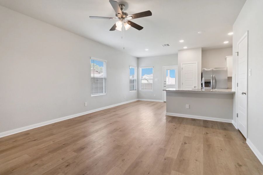 Representative unfurnished interior of a home built from the Duplex 5736 by TwoTen Communities in Emma Park, Buda (Image 20).