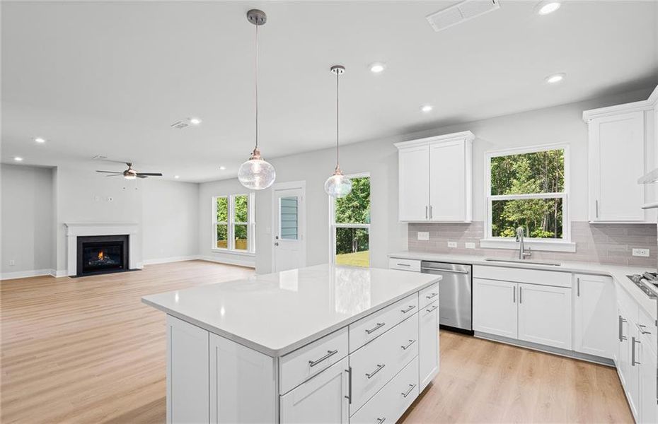 Furnished interior view inside a new home in Hunters Creek, Flowery Branch (Image 11).