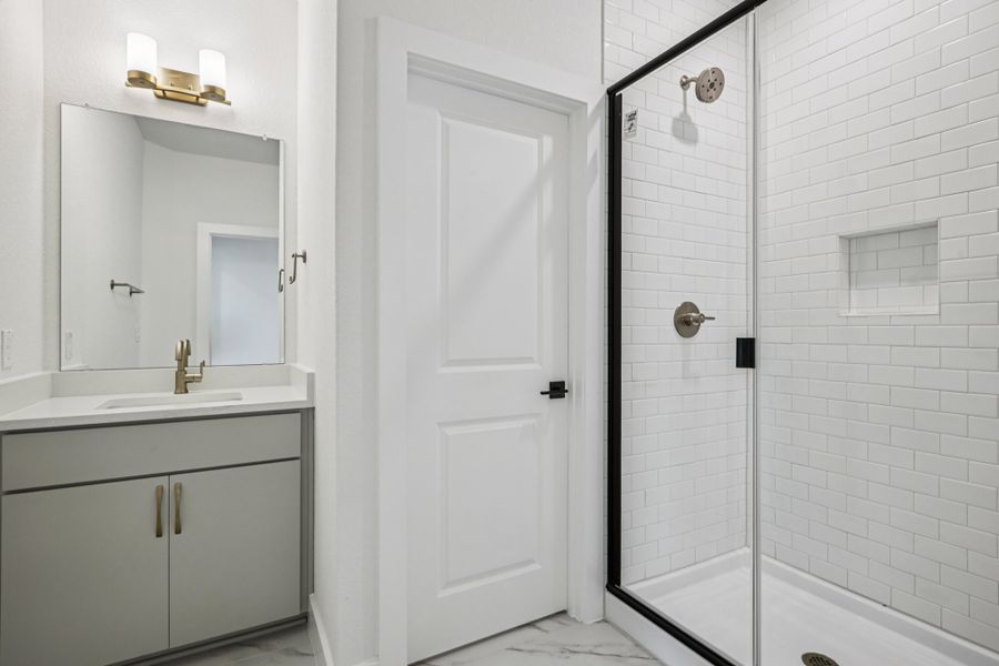 Furnished interior view inside a new home in Sauls Ranch, Round Rock (Image 48).
