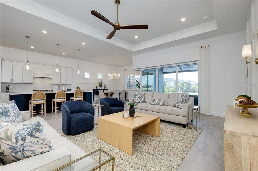 Furnished interior view inside a new home in , Englewood (Image 8).