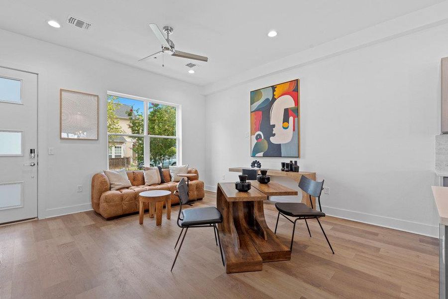 Furnished interior view inside a new home in , Austin (Image 16). Furnished interior view inside a new home in , Austin (Image 16).