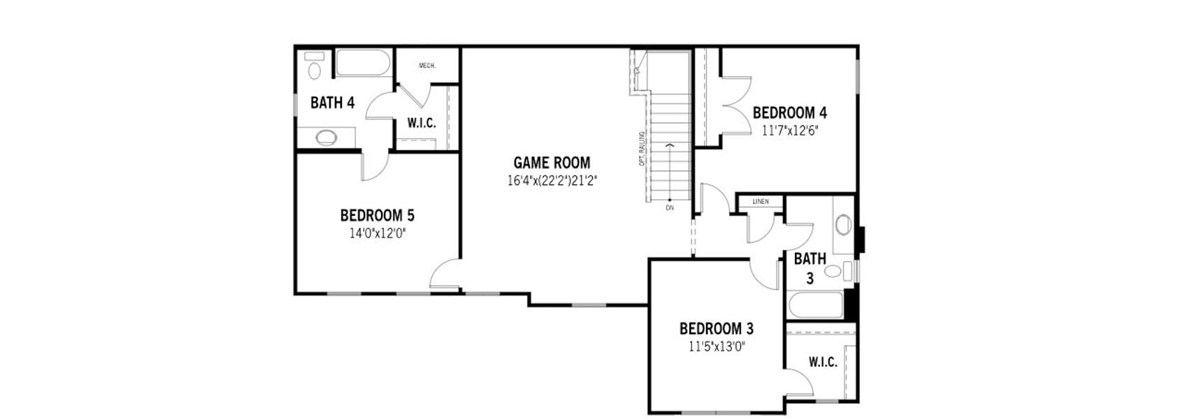 2D floor plan layout of this home in Valencia On The Lake, Little Elm, TX (Image 21). 2D floor plan layout of this home in Valencia On The Lake, Little Elm, TX (Image 21).