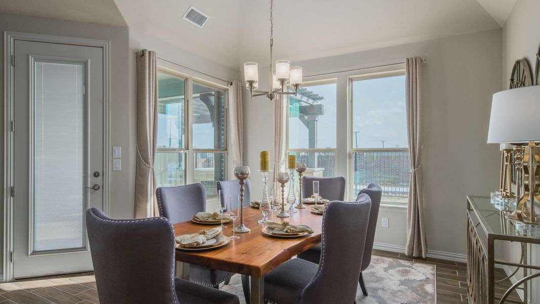 Representative furnished interior of a home built from the Verona 2 by Epcon Communities in Ladera at Tavolo Park, Fort Worth (Image 5). Representative furnished interior of a home built from the Verona 2 by Epcon Communities in Ladera at Tavolo Park, Fort Worth (Image 5).
