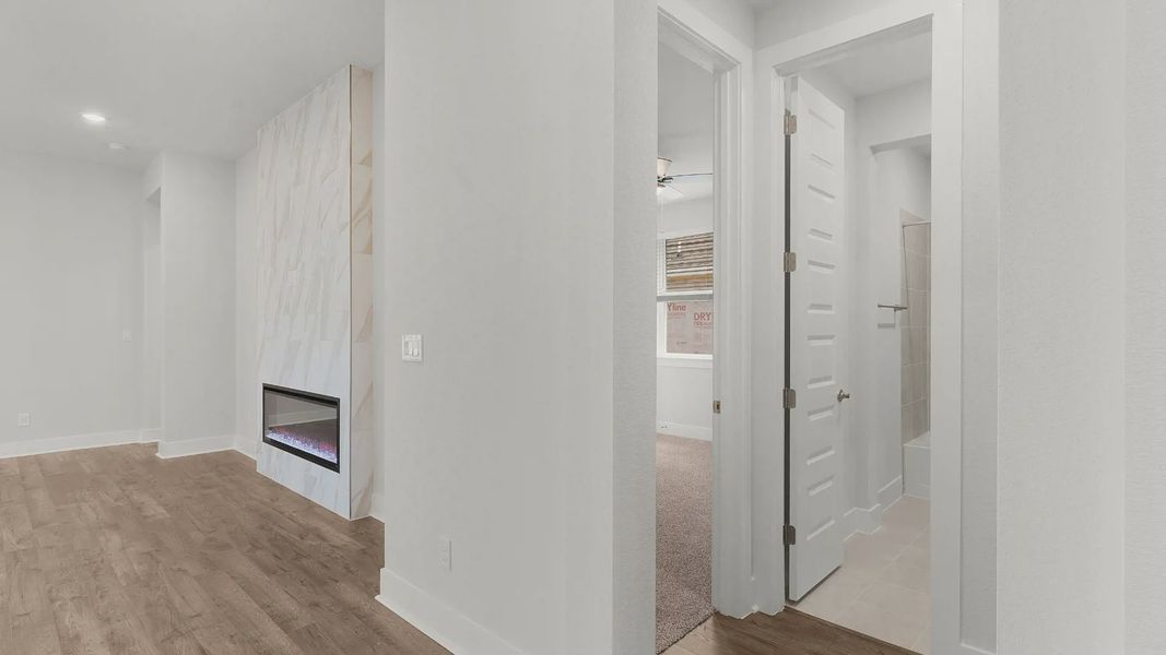 Representative unfurnished interior of a home built from the Lucas by Chesmar Homes in Highland Village, Georgetown (Image 14). Representative unfurnished interior of a home built from the Lucas by Chesmar Homes in Highland Village, Georgetown (Image 14).