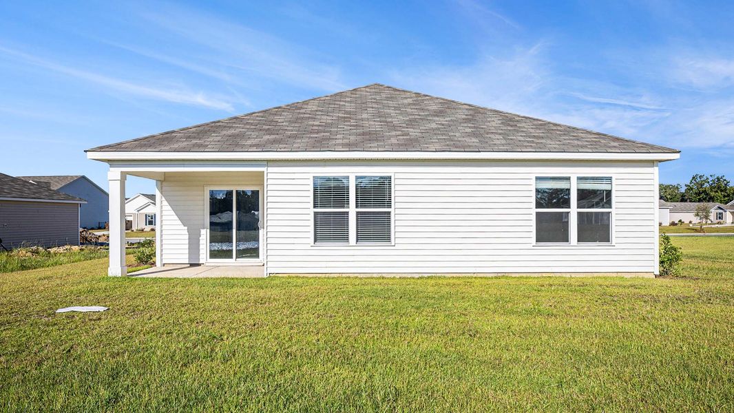 Exterior details and patio area of a home in Ridgefield, Conway (Image 4). Exterior details and patio area of a home in Ridgefield, Conway (Image 4).