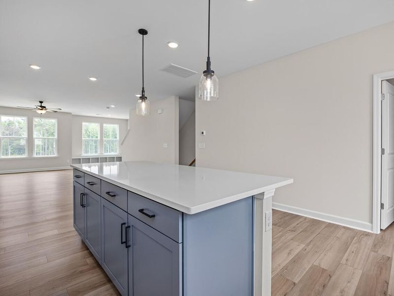 Furnished interior view inside a new home in Forestville Yard Townhomes, Knightdale (Image 5).