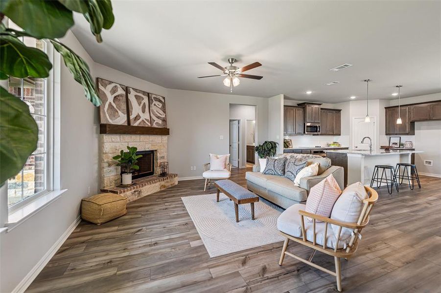 Furnished interior view inside a new home in Nash Estates, Tom Bean (Image 29).