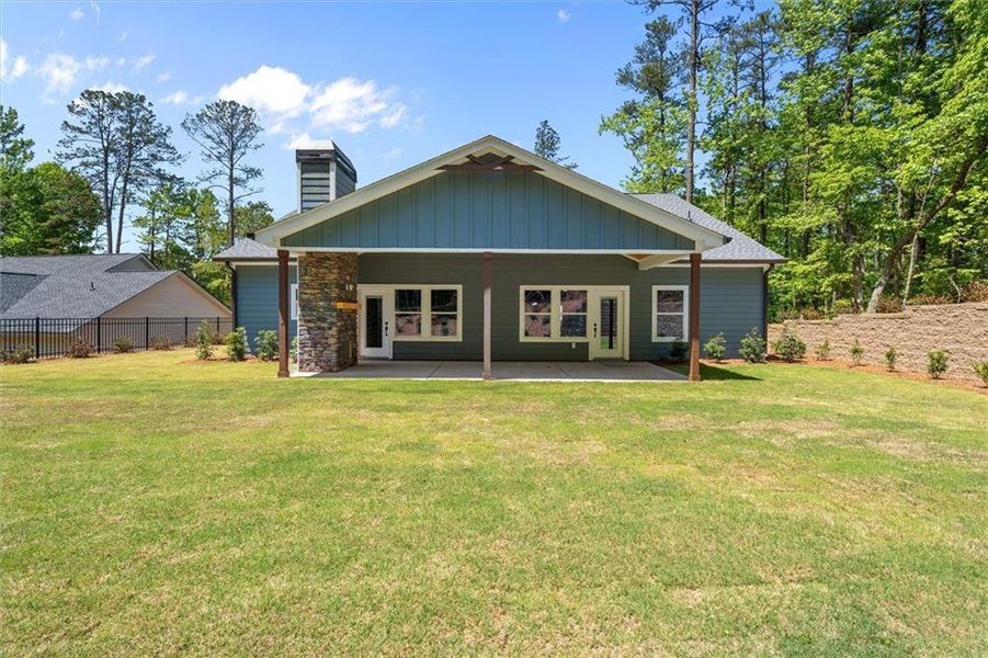 Exterior details and patio area of a home in , Villa Rica (Image 28).