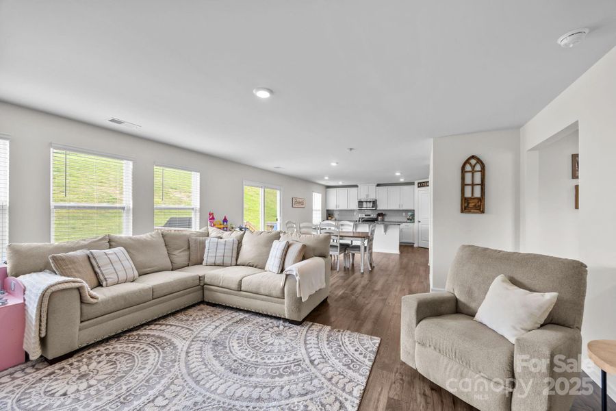 An open layout that feels bright and expansive with tons of natural light.
