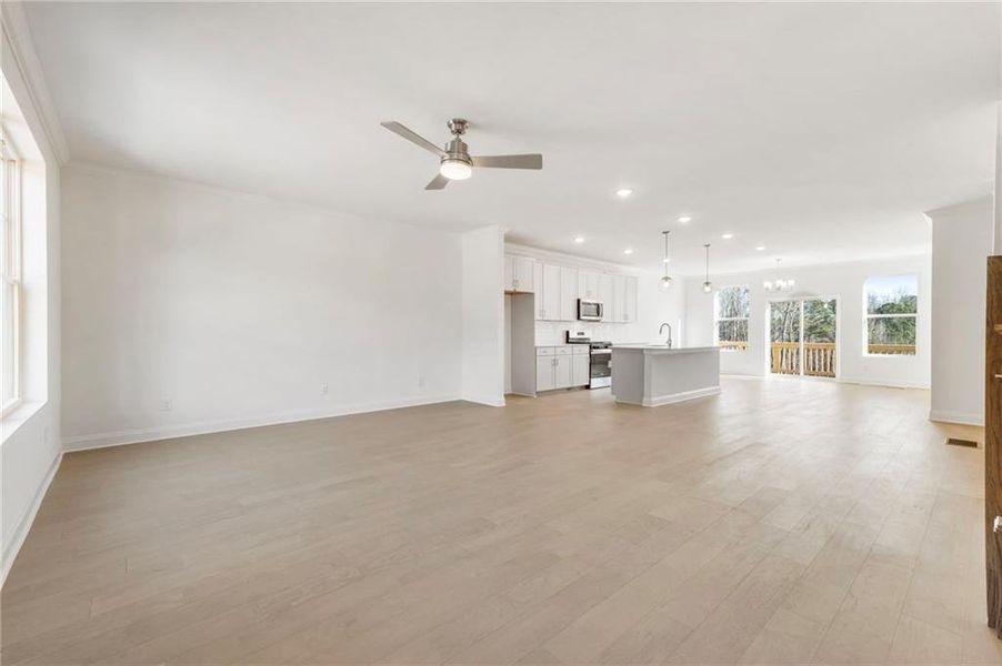 Spacious, unfurnished interior of a new home in , Sugar Hill (Image 23). Spacious, unfurnished interior of a new home in , Sugar Hill (Image 23).