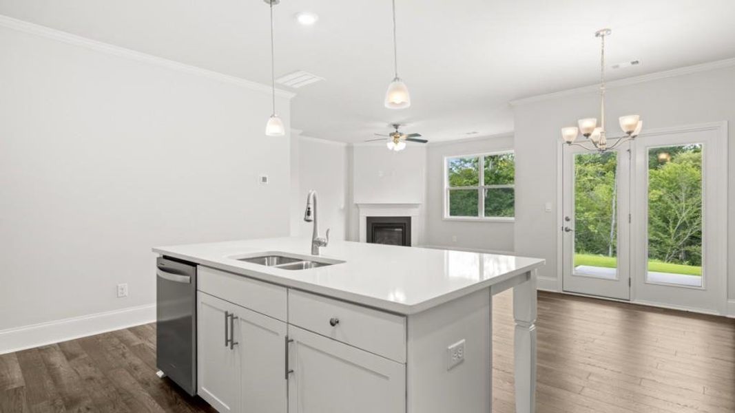 Furnished interior view inside a new home in , Dallas (Image 10).