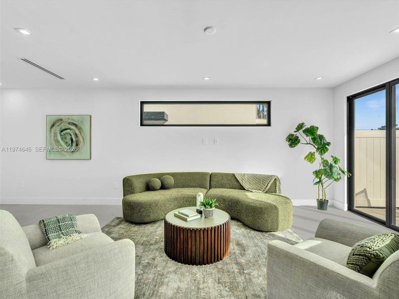 Furnished interior view inside a new home in , Dania Beach (Image 8).