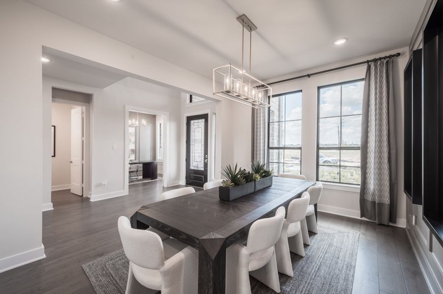 Representative furnished interior of a home built from the Bogata by Tri Pointe Homes in Harvest Green, Richmond (Image 94).