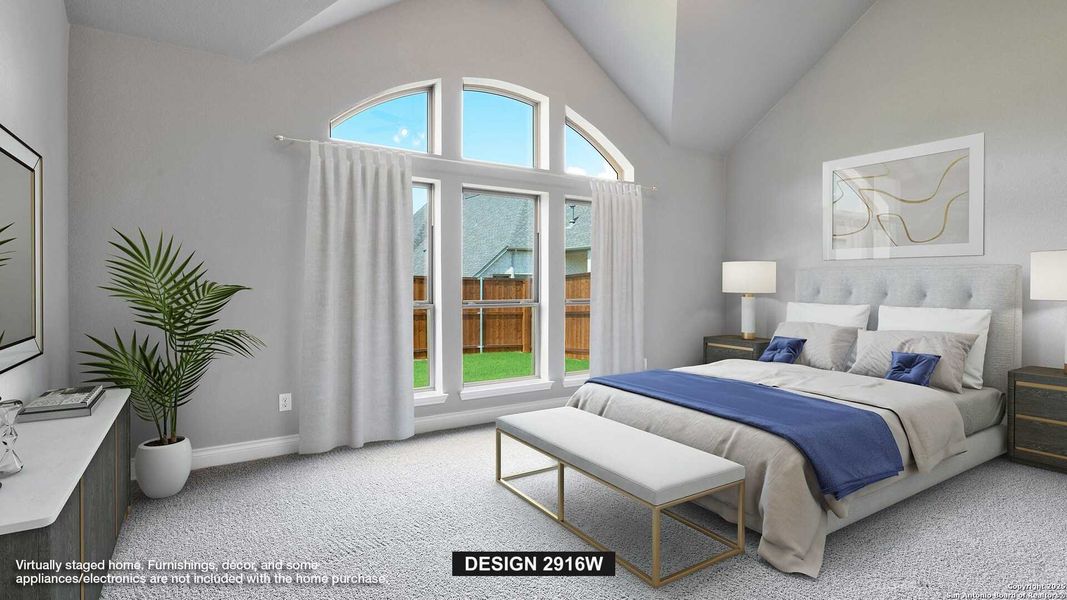 Furnished interior view inside a new home in Windborne 100', Schertz (Image 6).