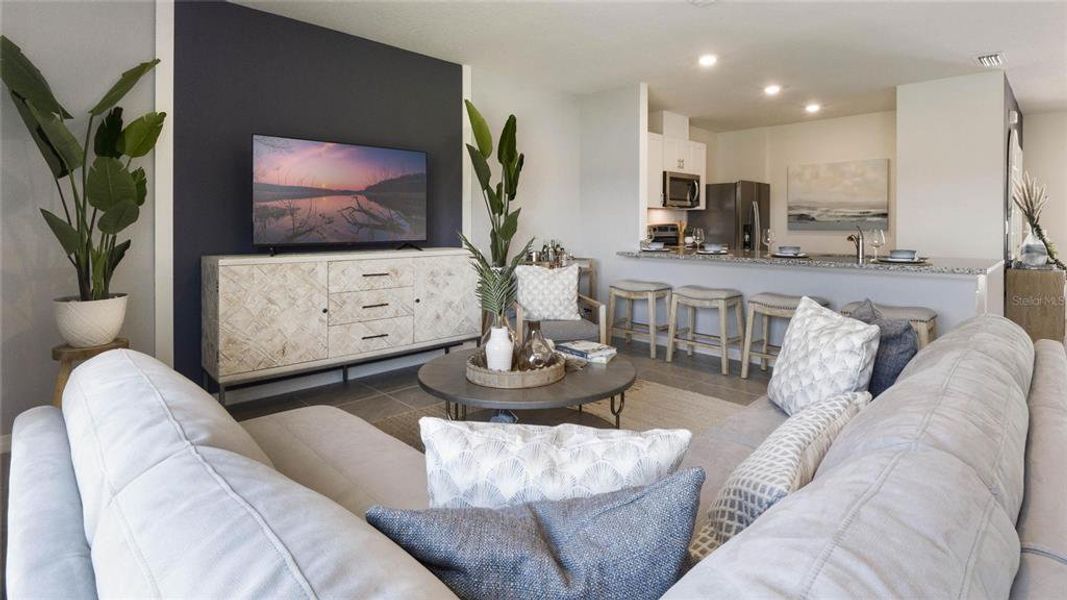 Furnished interior view inside a new home in Rivers Edge, Edgewater (Image 14).