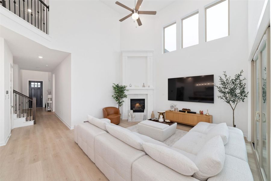 Furnished interior view inside a new home in Elyson, Katy (Image 6).