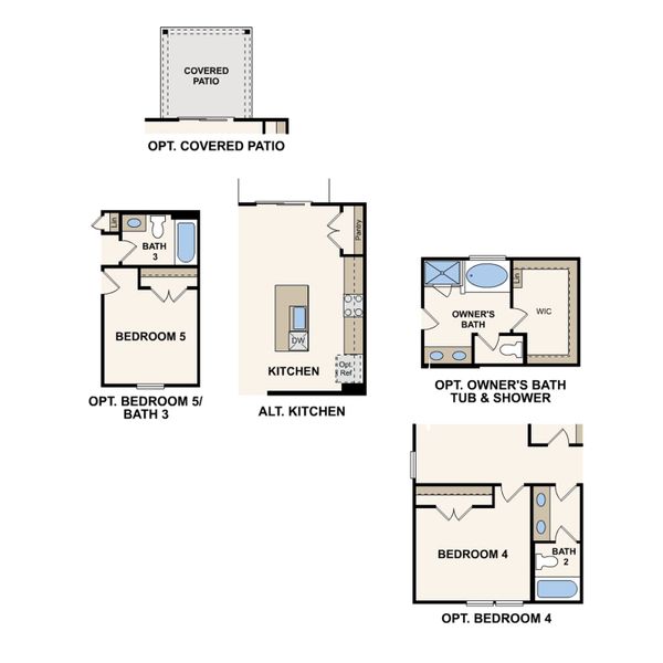 2D floor plan layout of this home in Barton Hills, Spring Hill, TN (Image 4).