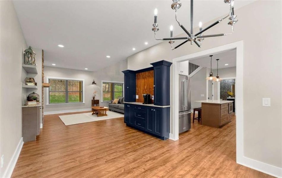 Furnished interior view inside a new home in , Cleveland (Image 11).