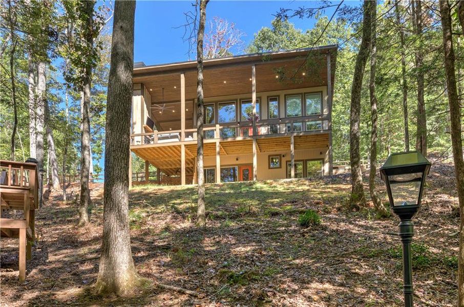 Exterior details and patio area of a home in , Cherry Log (Image 24). Exterior details and patio area of a home in , Cherry Log (Image 24).