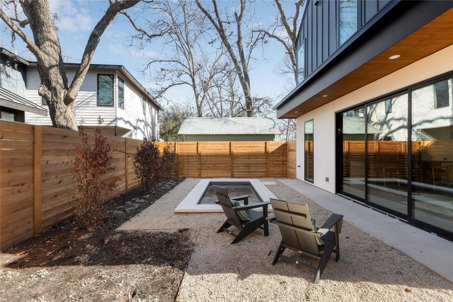 Exterior details and patio area of a home in , Austin (Image 28).