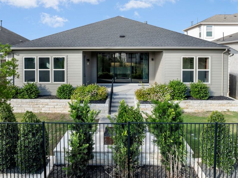 Exterior details and patio area of a home in Anthem, Kyle (Image 23).