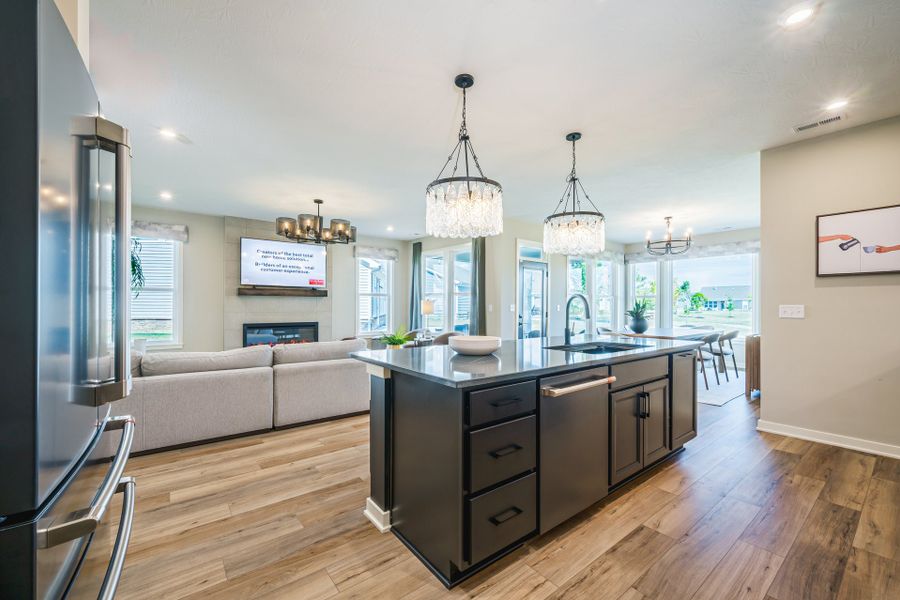 Representative furnished interior of a home built from the Camden by Fischer Homes in Easton Park, Dallas (Image 14).