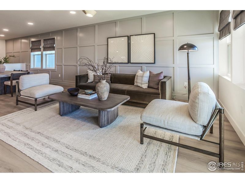 Furnished interior view inside a new home in Prairie Song Story Collection - Single Family Homes, Windsor (Image 14).