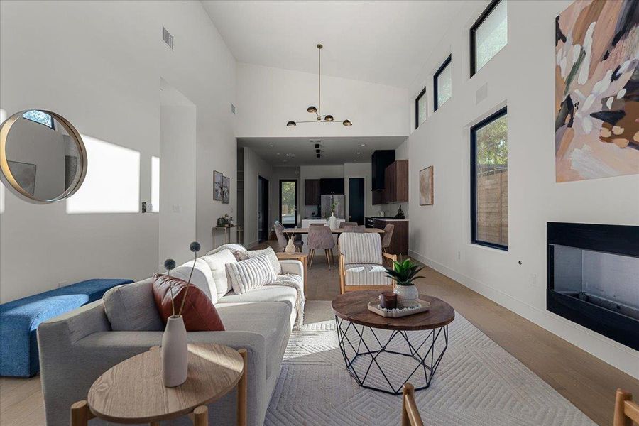 Furnished interior view inside a new home in , Austin (Image 8). Furnished interior view inside a new home in , Austin (Image 8).